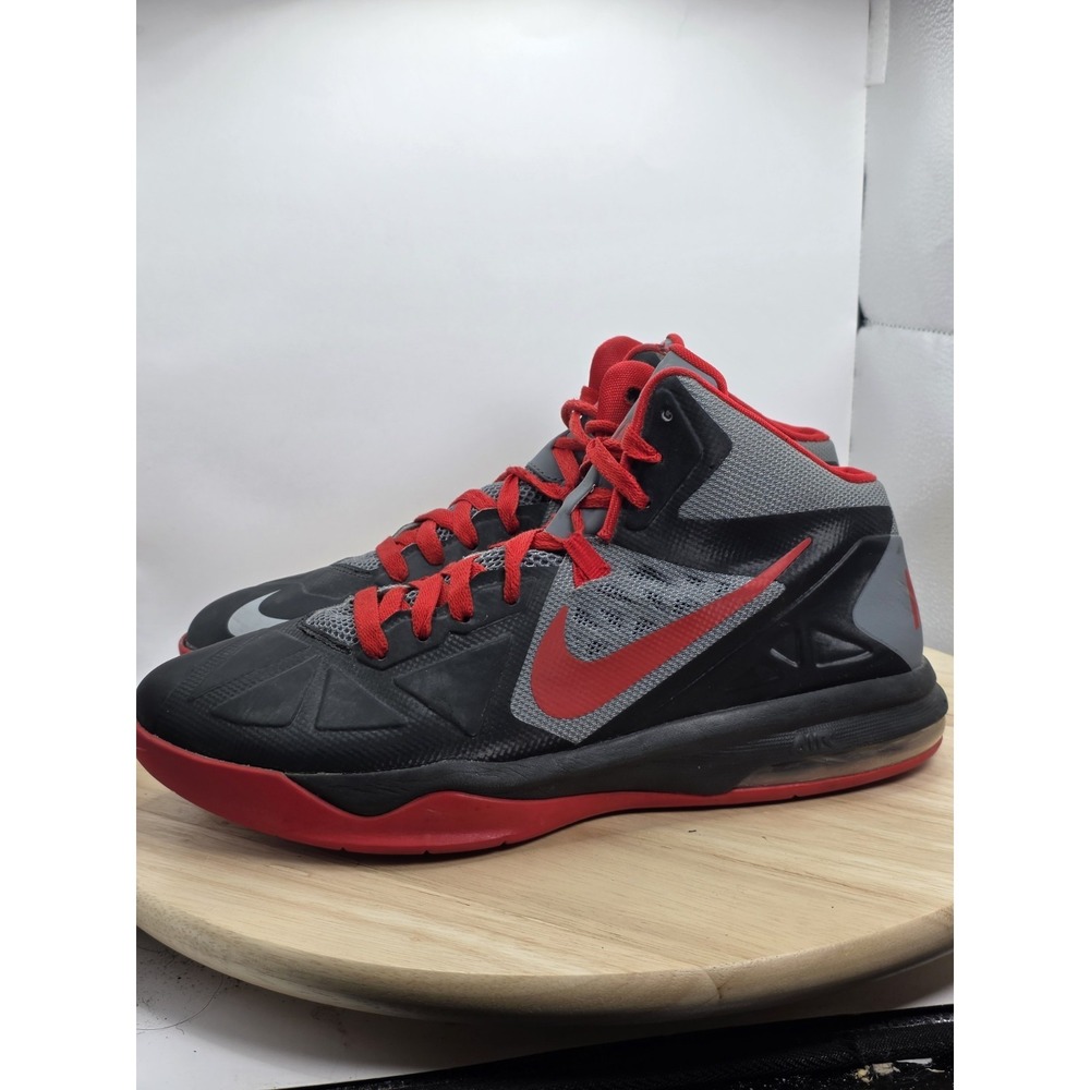 Mens Size 10 - Nike‎ Air Max Body U Shoes Basketball Grey Red 599350-005